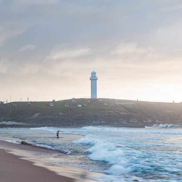 Wollongong Beach Lighthouse morning sunrise image for print